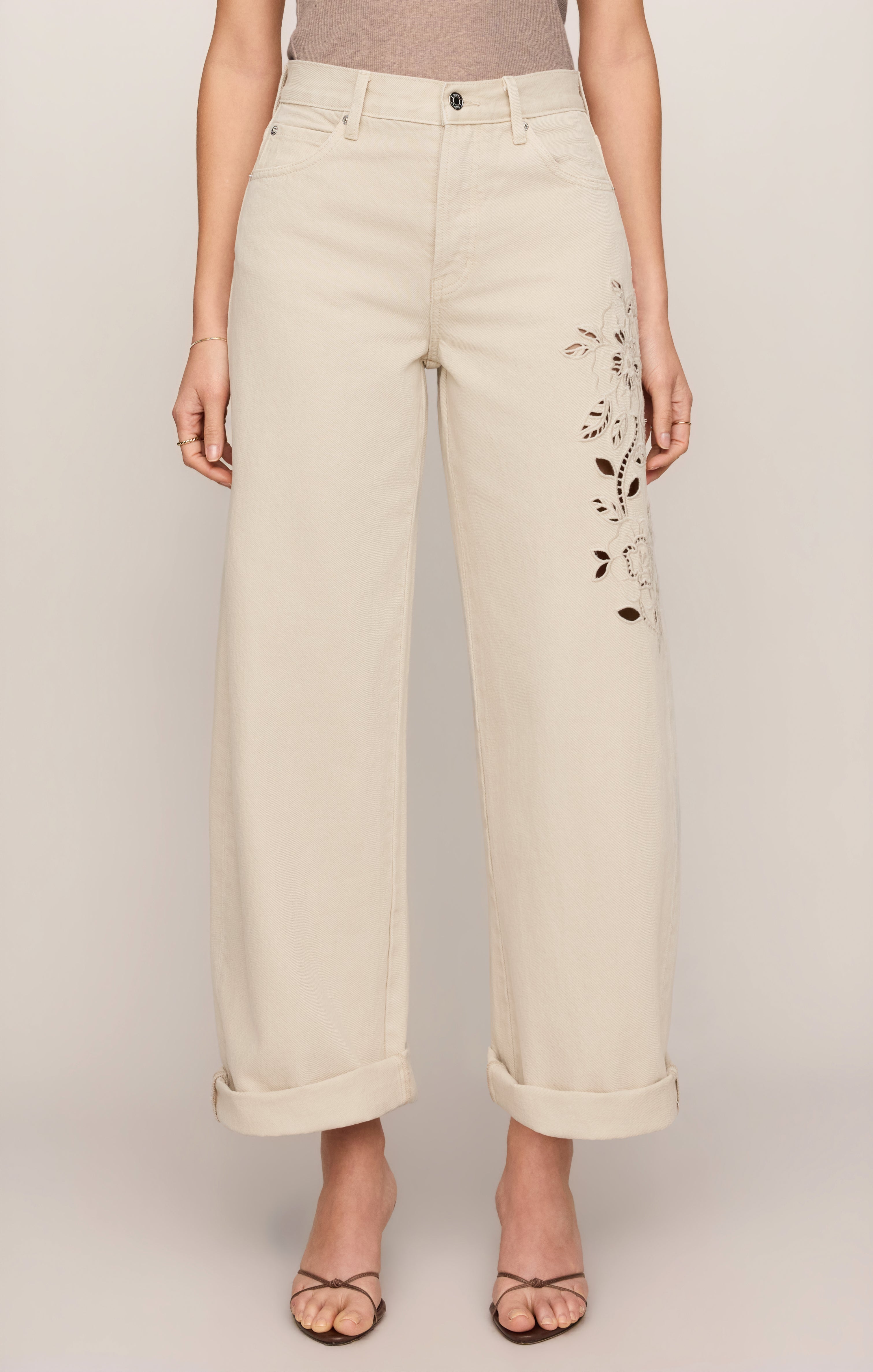 The Show Off Denim High Rise Bowed