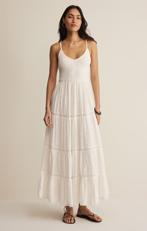 Behati Eyelet Midi Dress