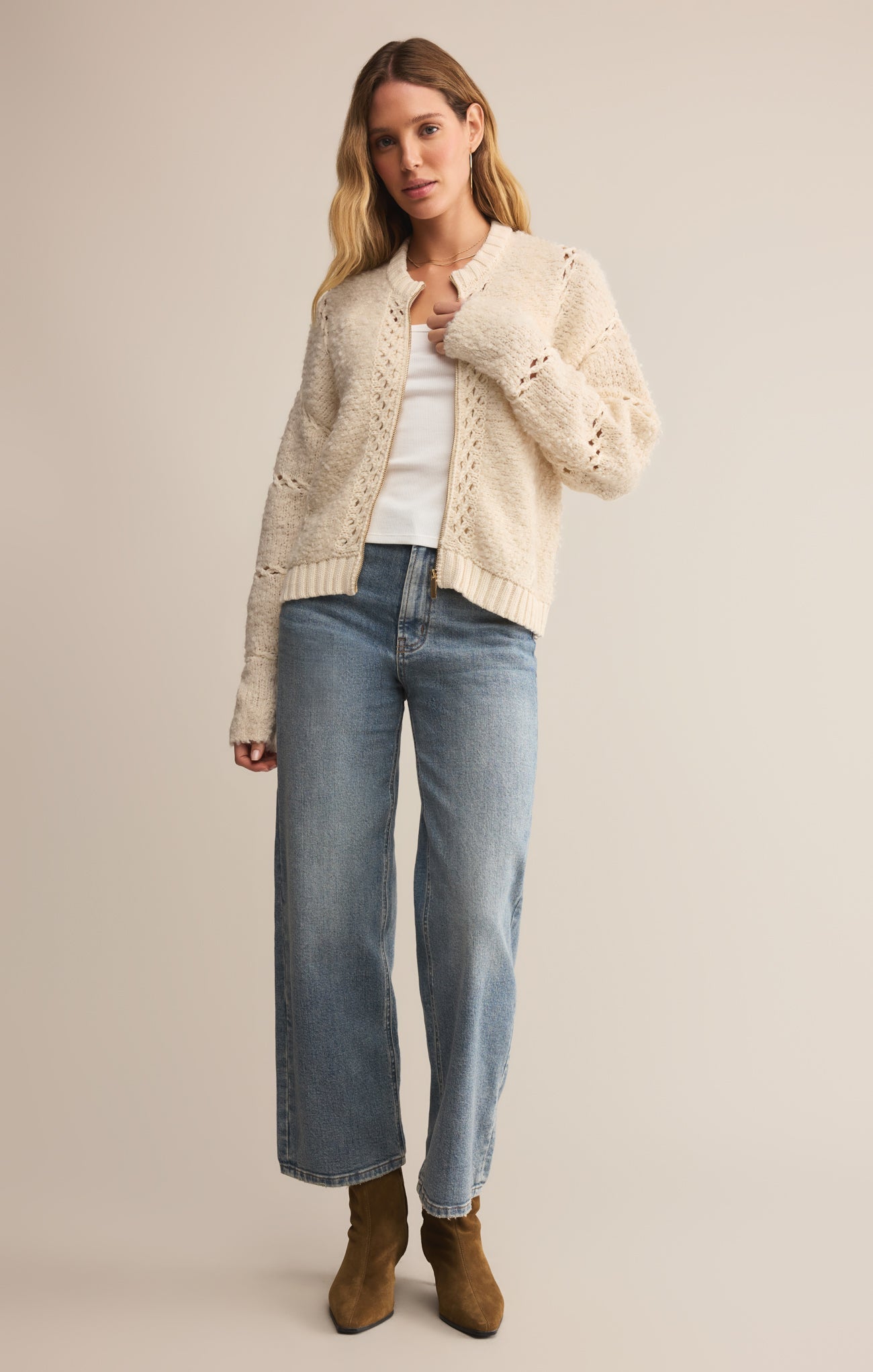 Sundance Zip-Up Sweater Jacket