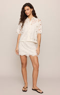 Siren Embroidered Mini Skirt