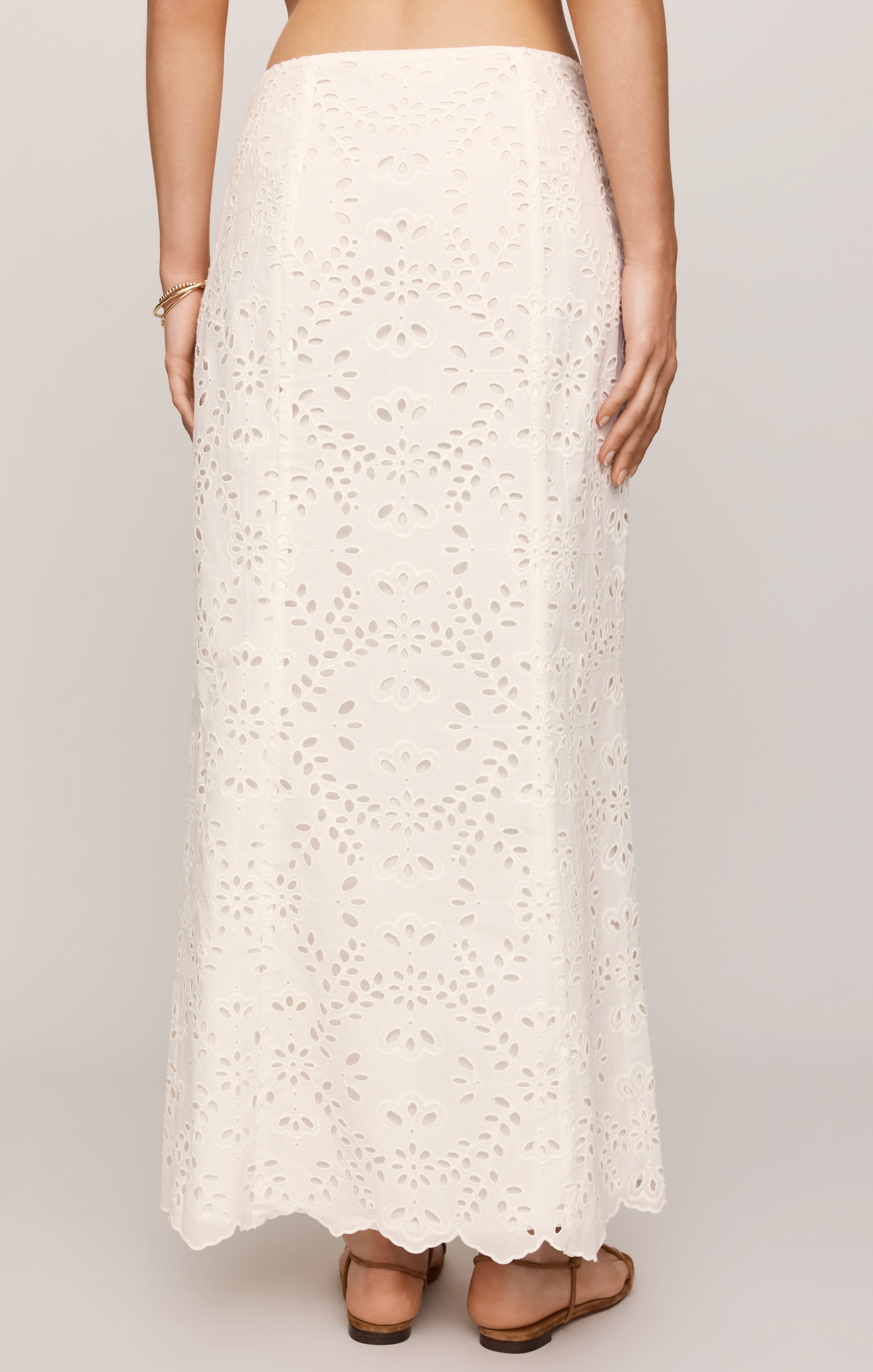 Emrie Eyelet Maxi Skirt