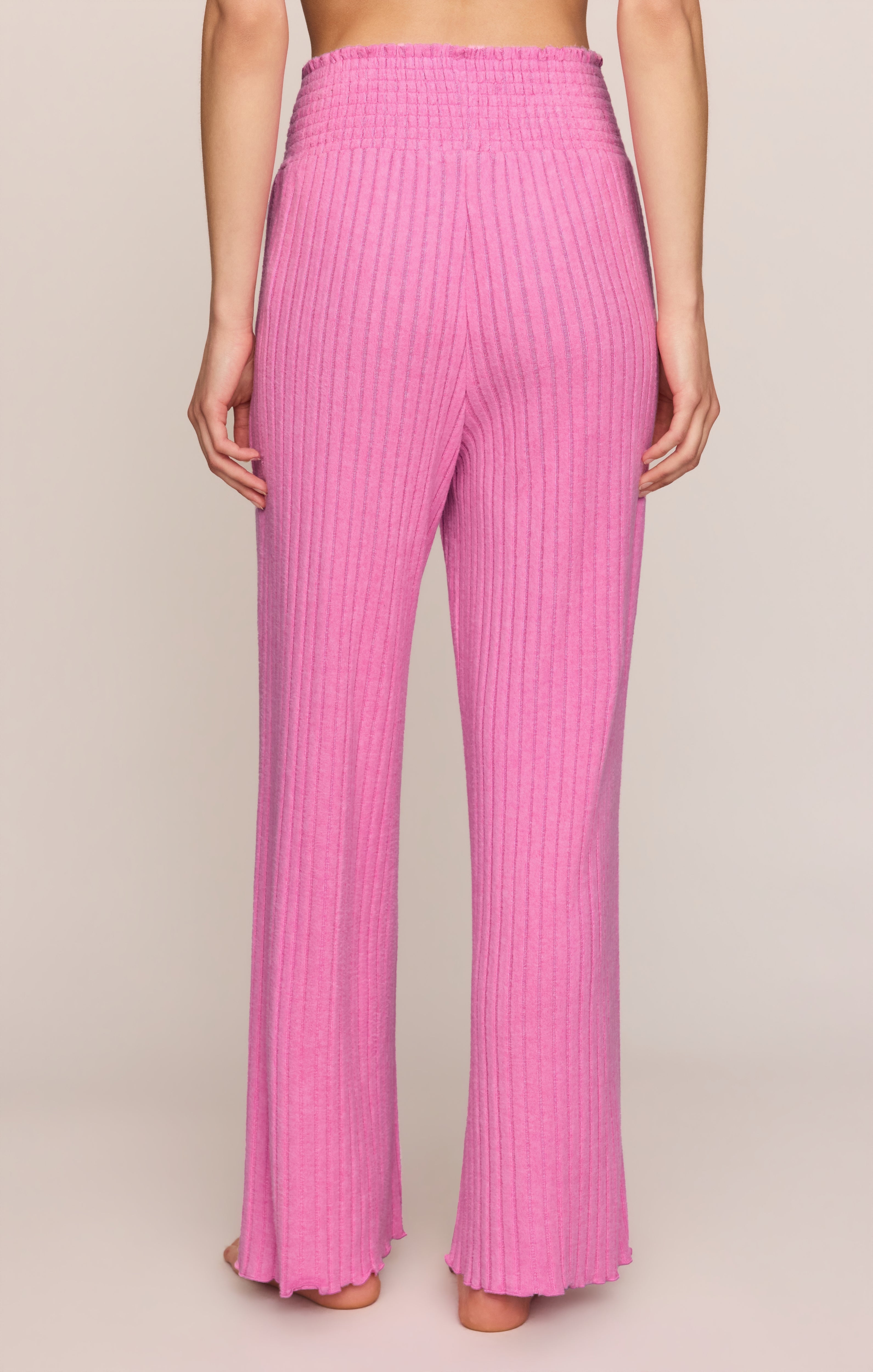 Dawn Smocked Silky Rib Pant