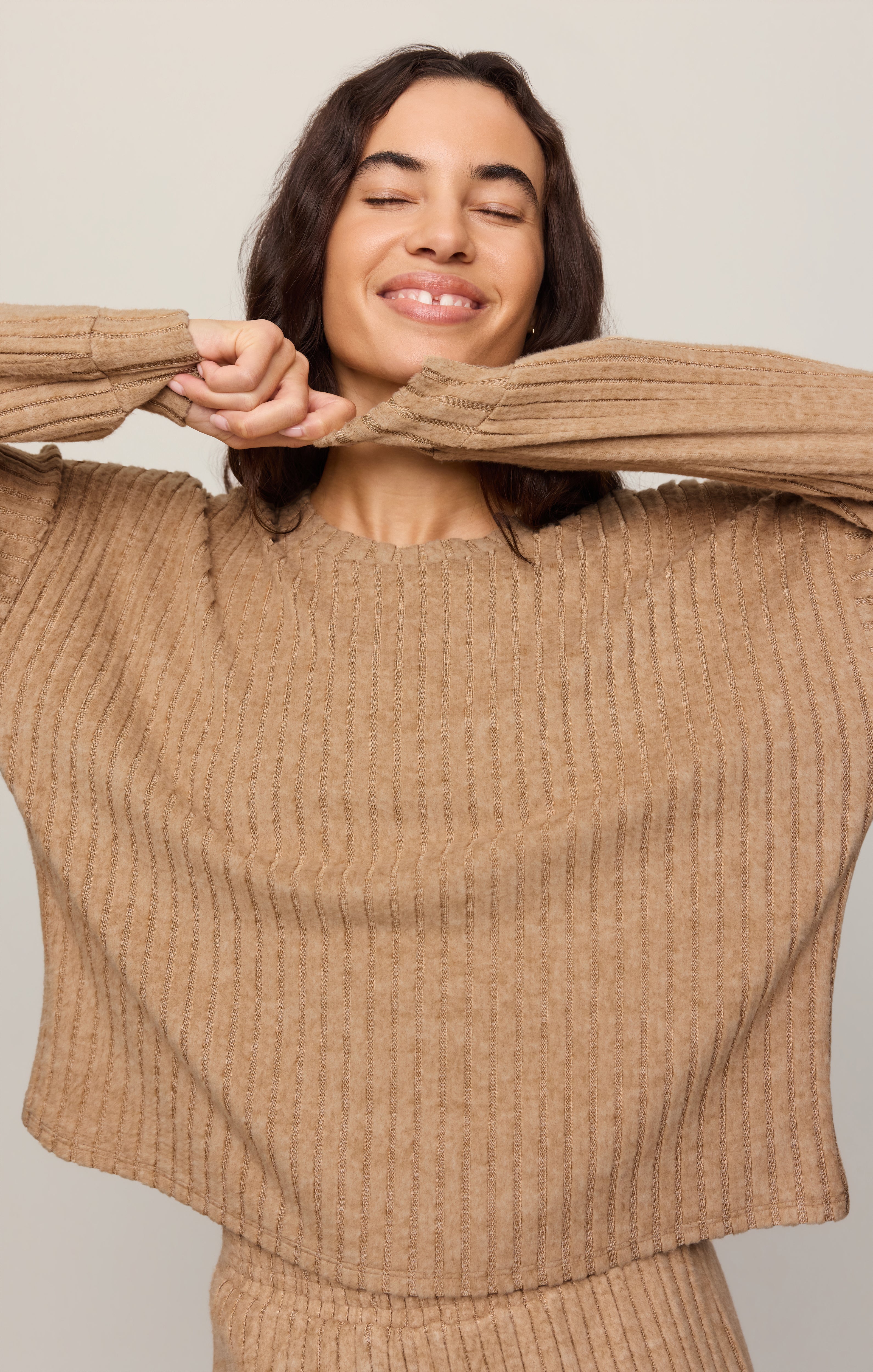 Daydream Silky Rib Long Sleeve Top