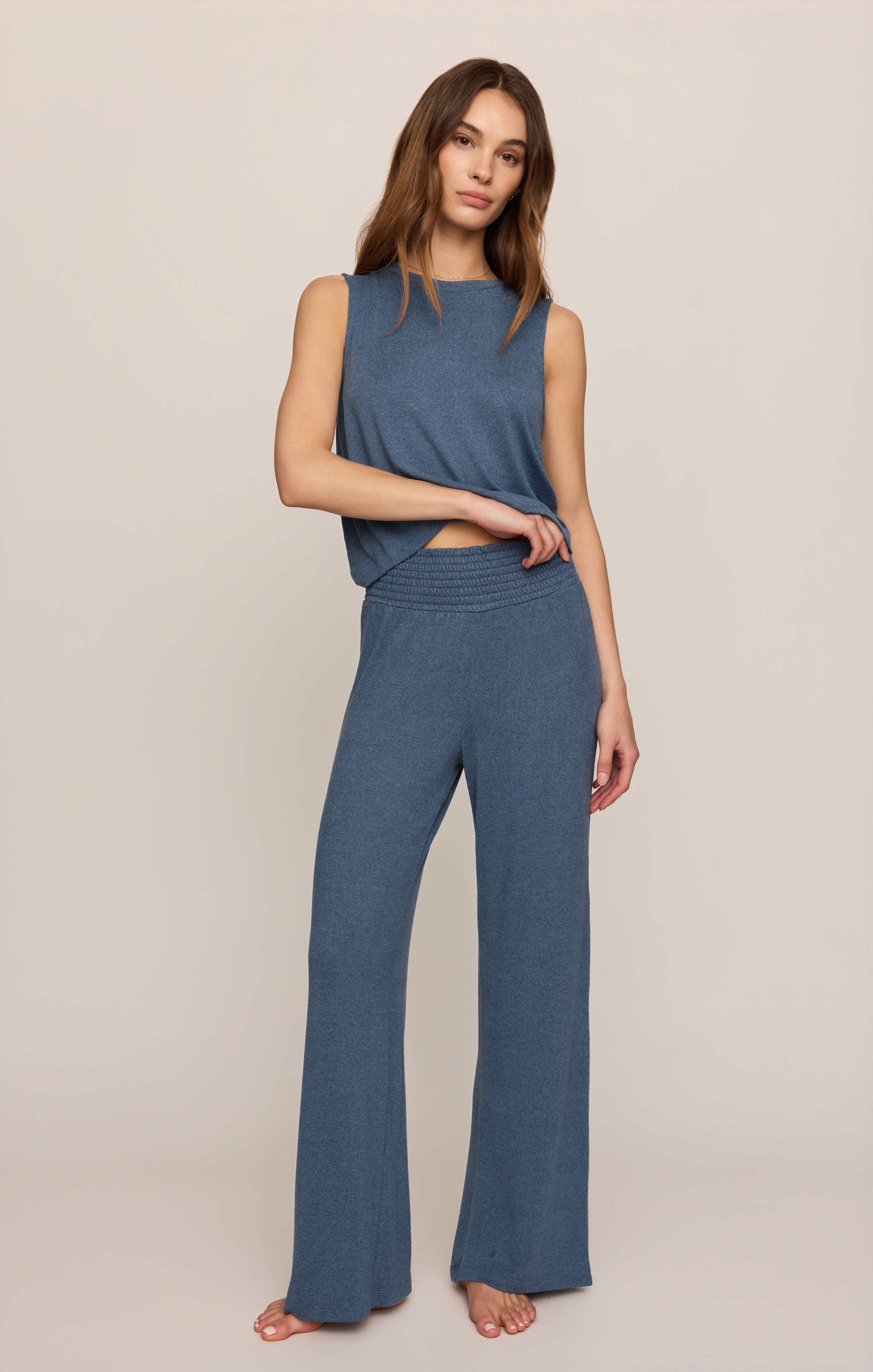 Dawn Smocked Soft Knit Pant