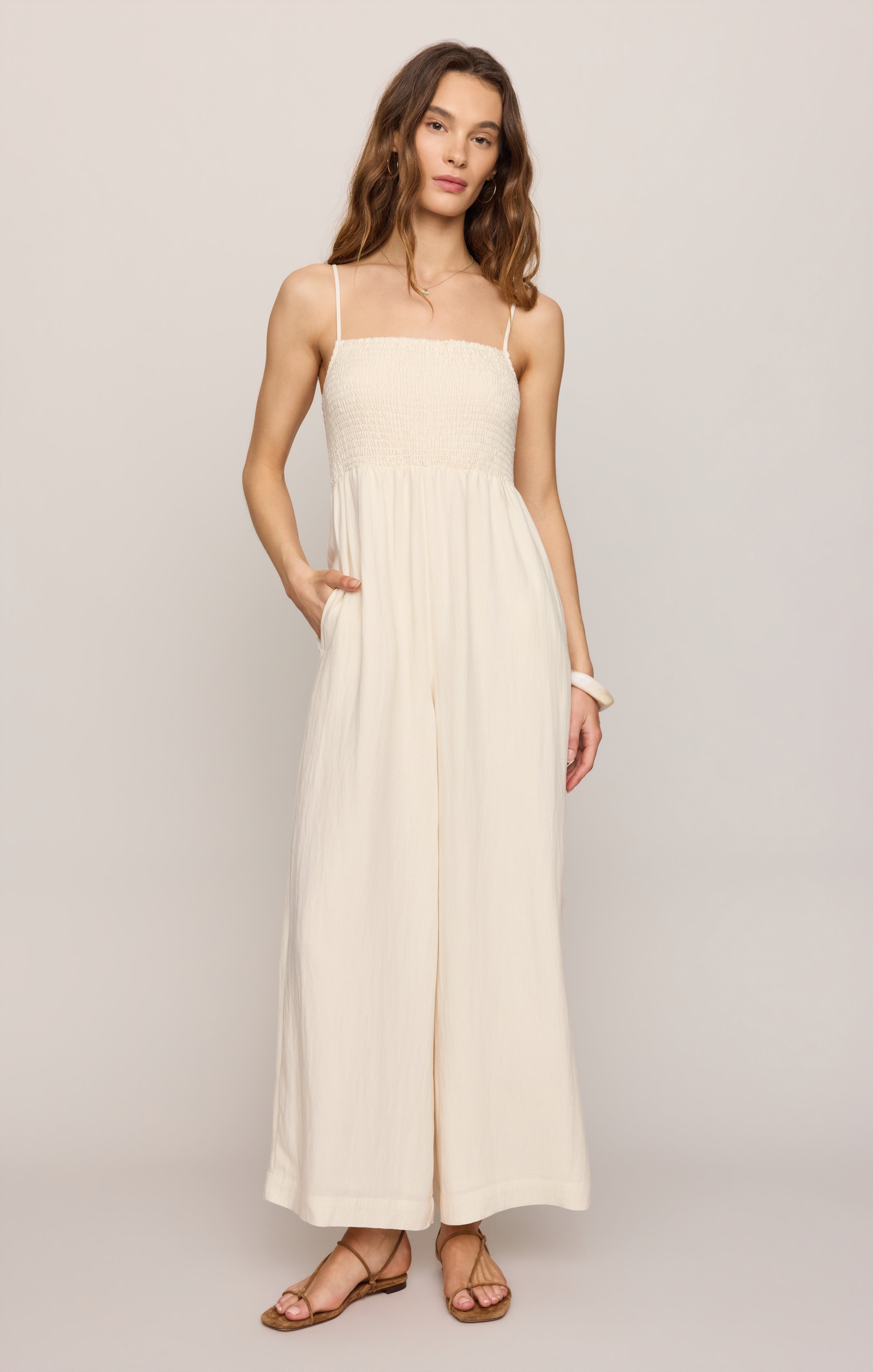 Beachside Smocked Jumpsuit