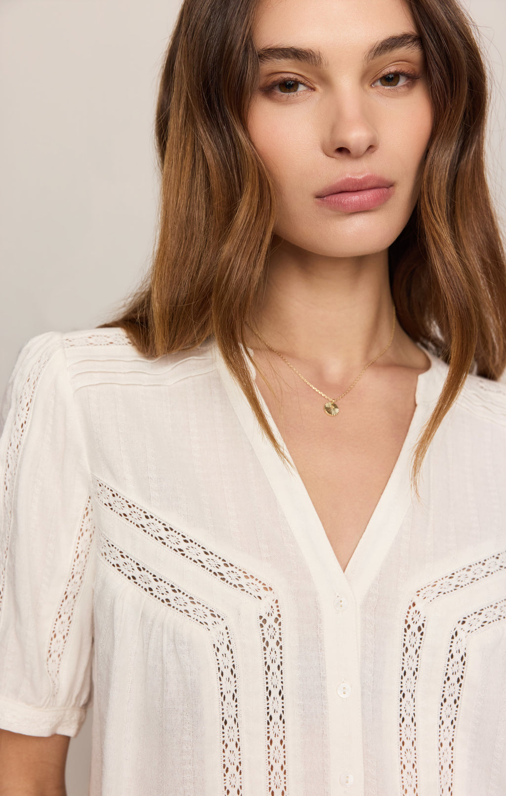 Camille Lace Inset Top