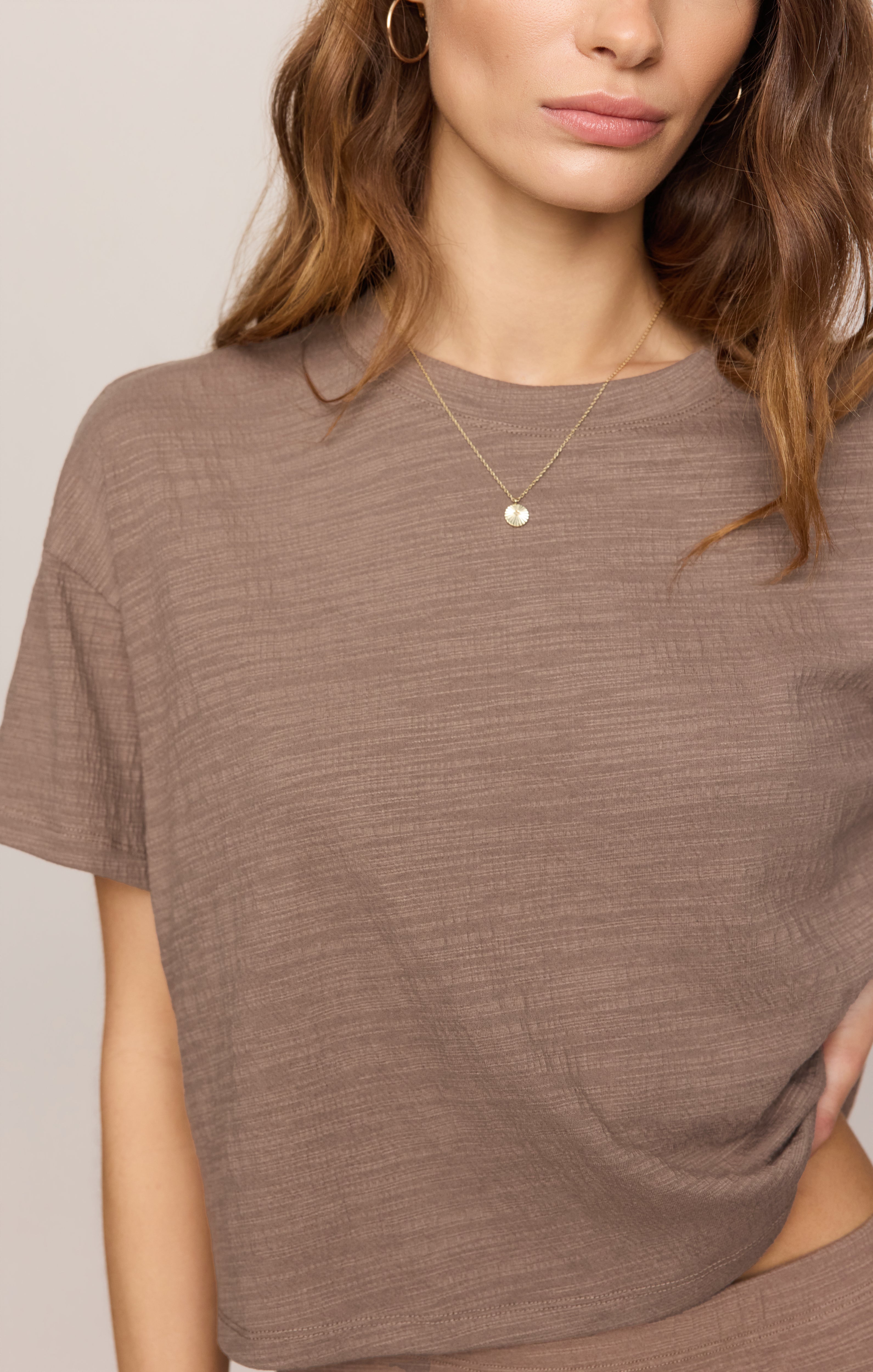 Sway Textured Cropped Tee