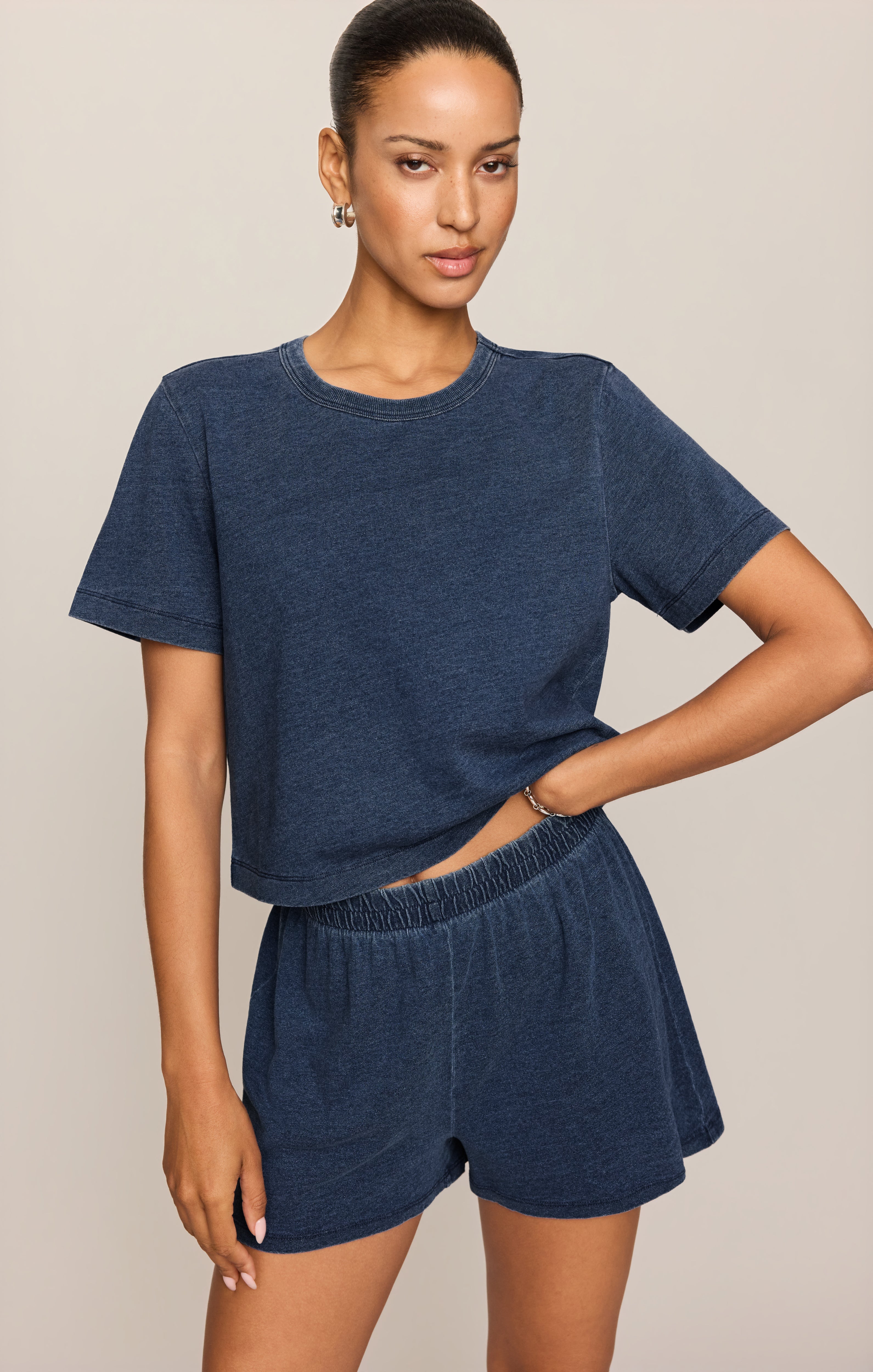 Stellan Jersey Denim Tee