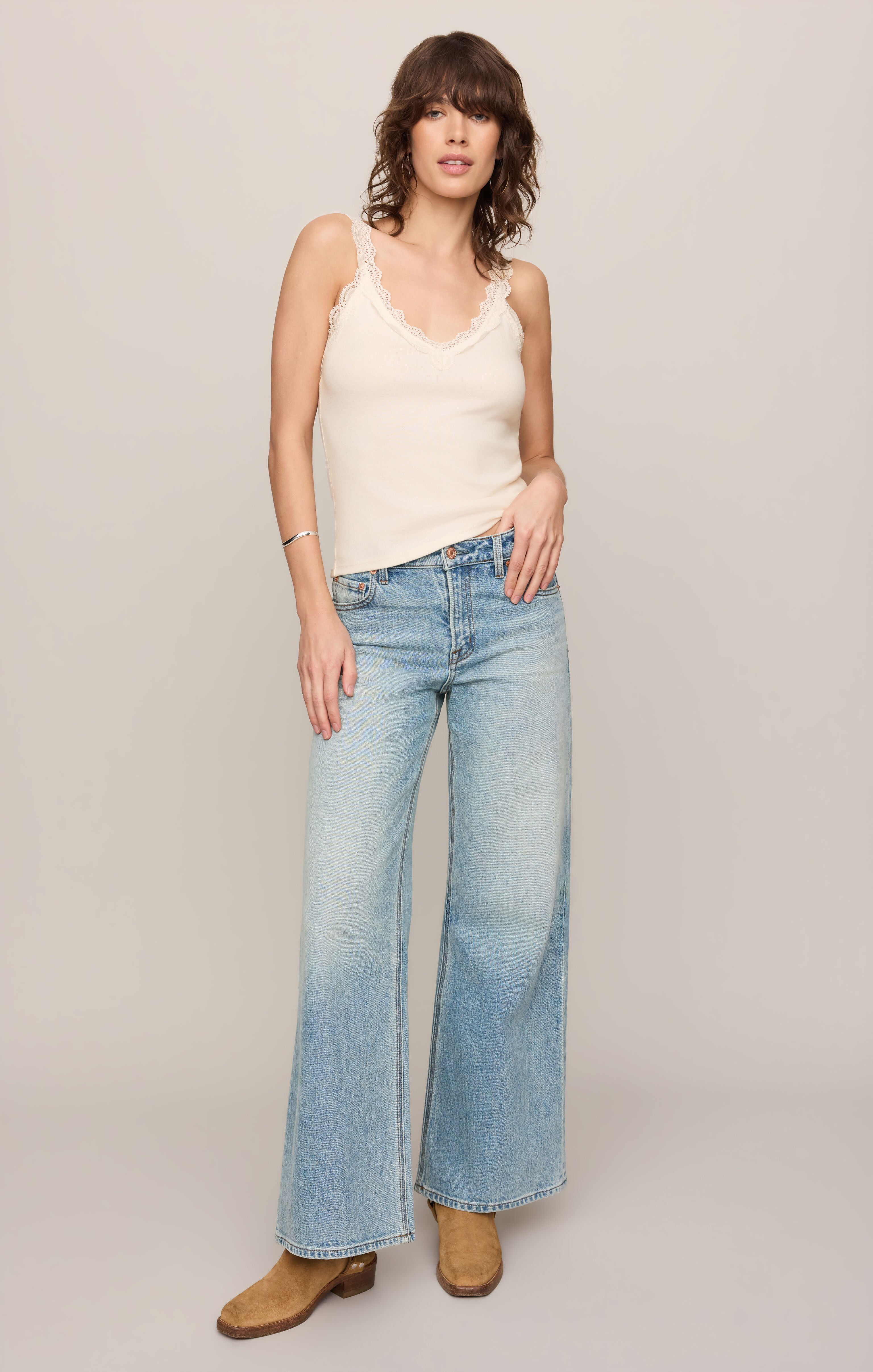Eve Lace Trim Tank