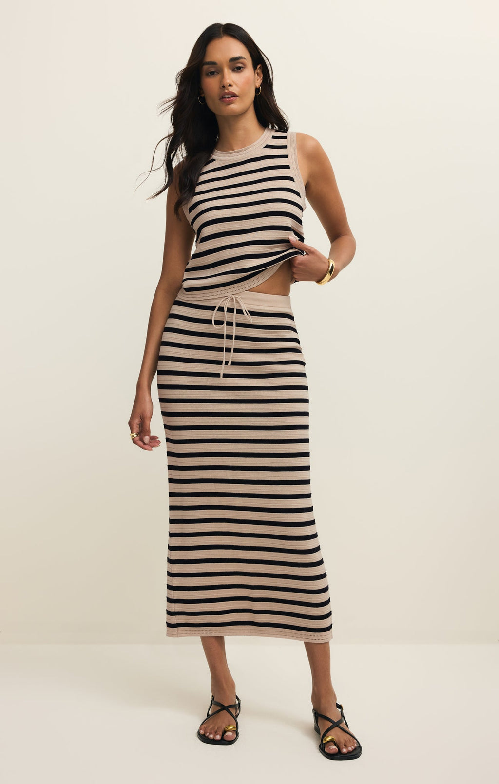 Emori Striped Muscle Tank