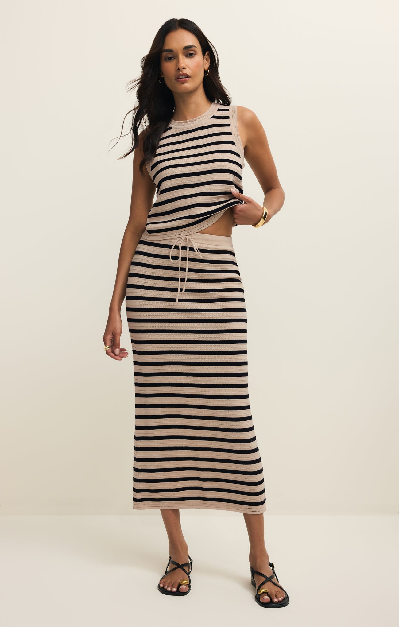 Emori Striped Muscle Tank