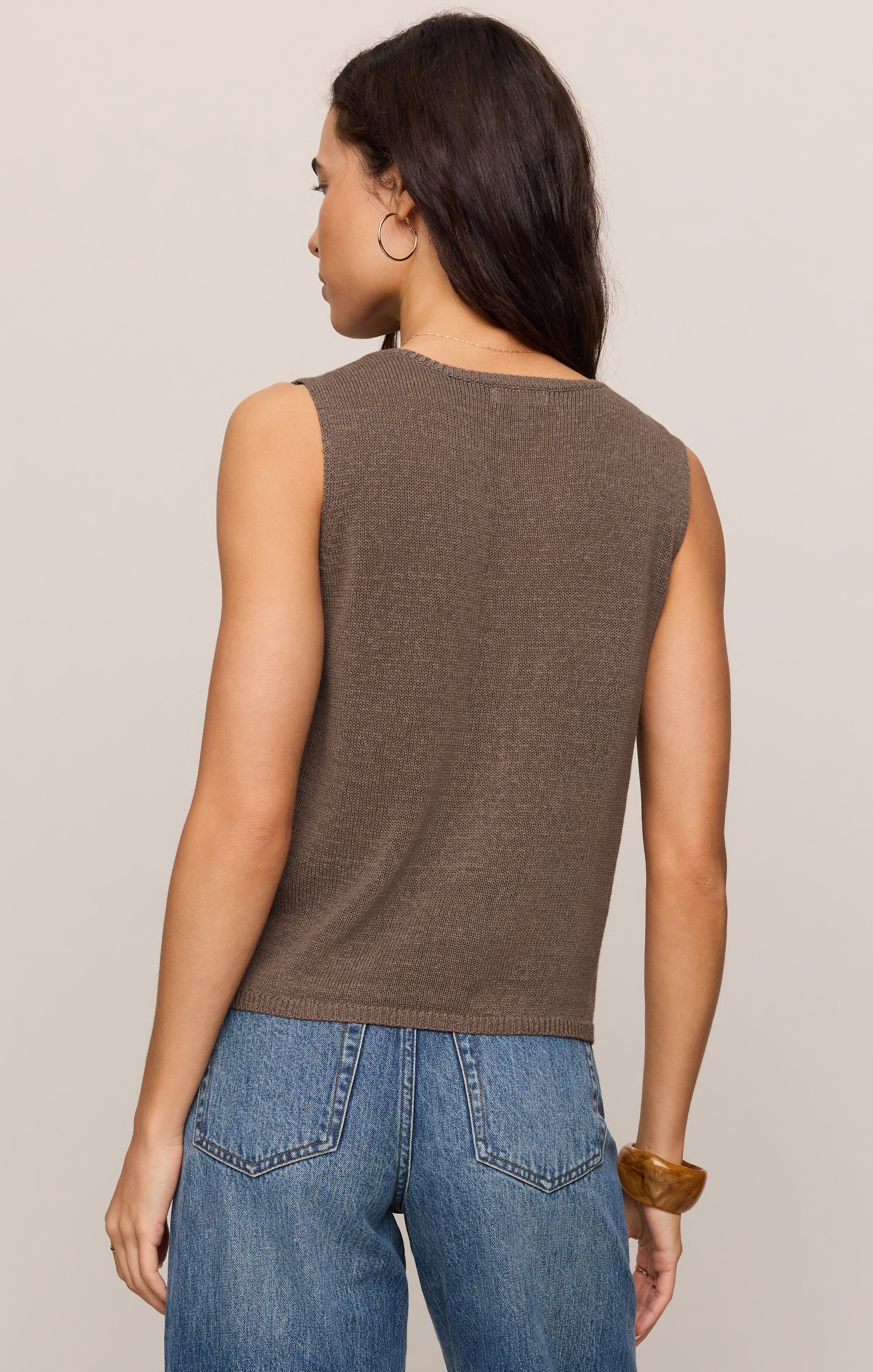 Syd Linen Knit Tank Vest