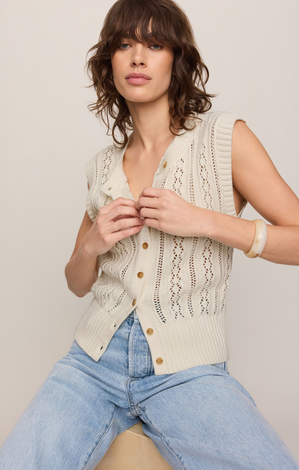 Cabot Crochet Vest